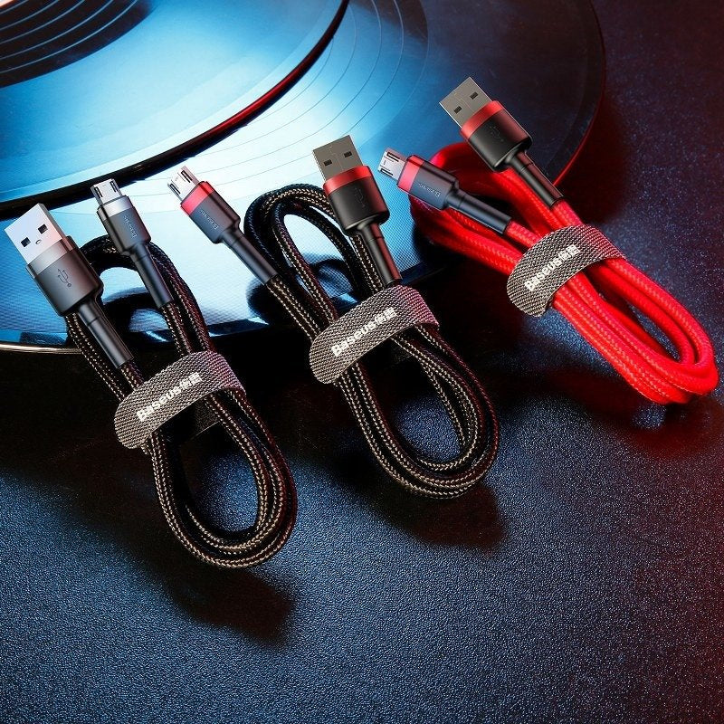 Baseus Cafule Micro USB Cable 2A 3m (Black+Red)
