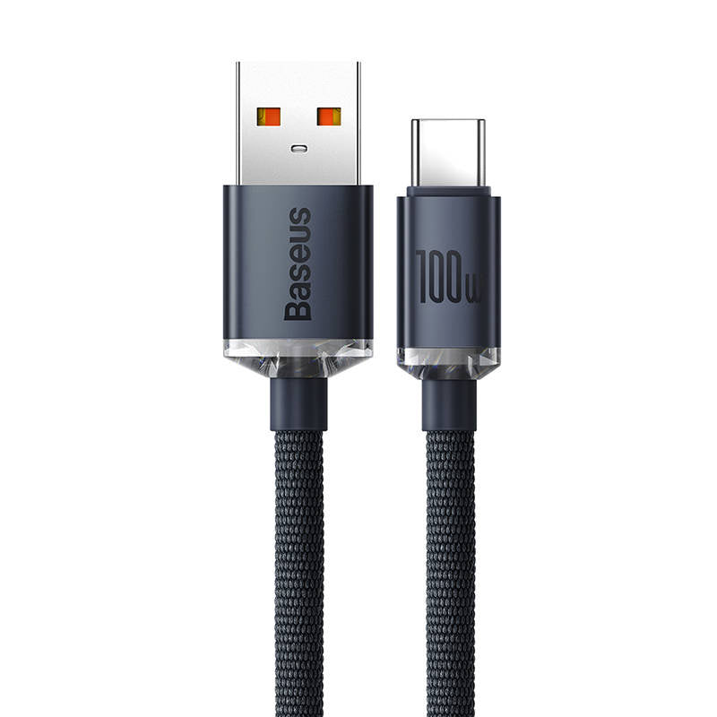 Baseus Crystal Shine cable USB to USB-C, 100W, 2m (black)