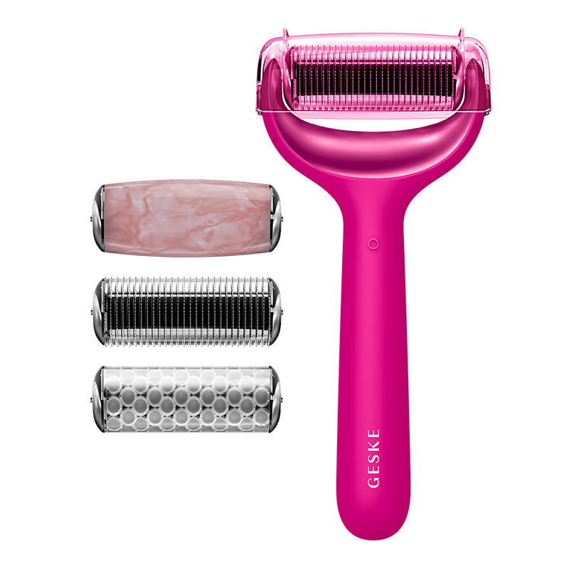 MicroNeedle Face&Body Roller 9in1 Geske with APP (magenta)