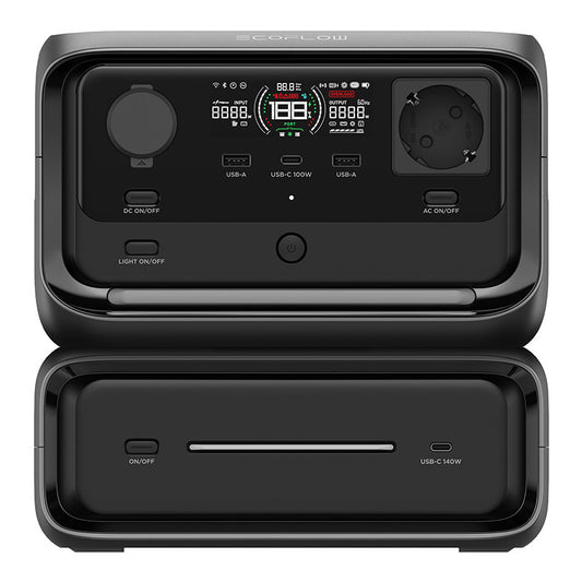 Set: EcoFlow River 3 Max power station + 160W photovoltaic panel.