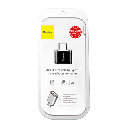 Baseus Micro USB to USB Type-C adapter - black