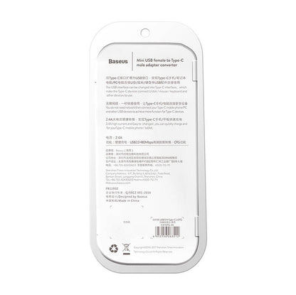 Baseus Micro USB to USB Type-C adapter - black