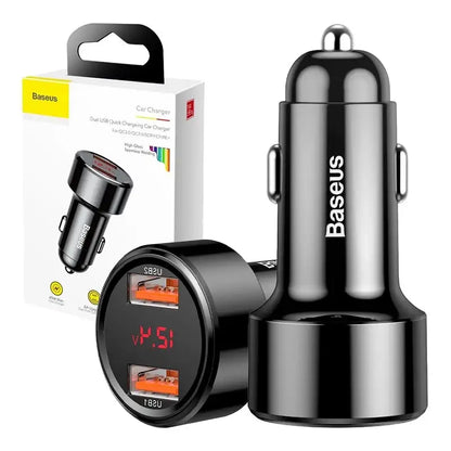 Baseus Magic Car Charger 2x USB QC 3.0 45W (black)
