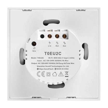 Smart Switch WiFi Sonoff T0 EU TX (2-channel)