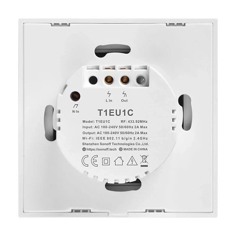 Smart Switch WiFi + RF 433 Sonoff T1 EU TX (1-channel)