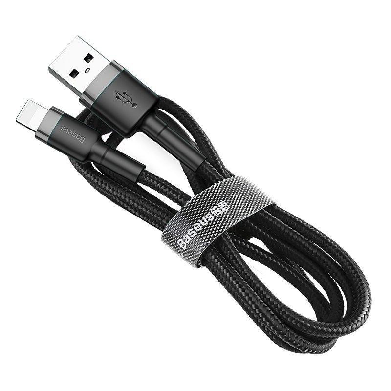 Baseus Cafule USB Lightning Cable 2.4A 0.5m (Gray+Black)