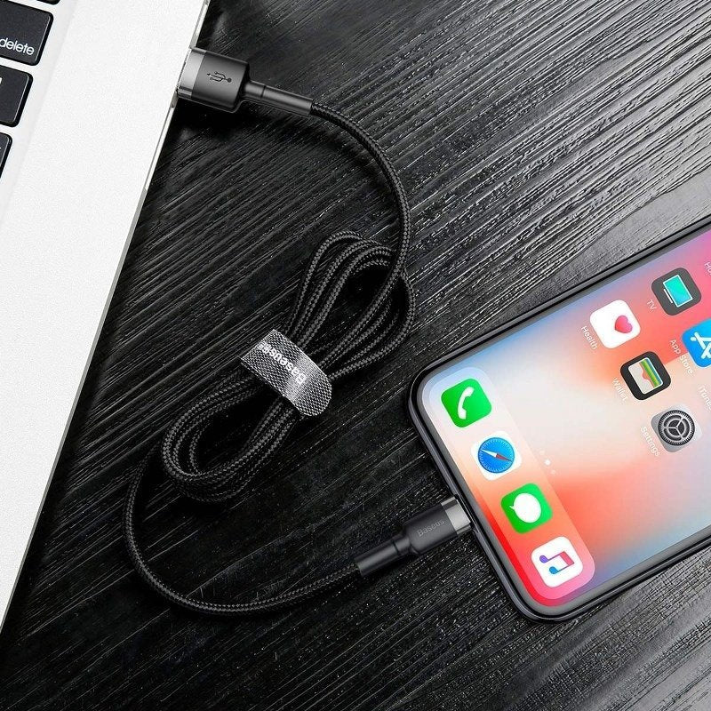 Baseus Cafule USB Lightning Cable 2,4A 1m (Gray+Black)