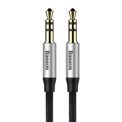 Baseus Yiven Audio Cable Cable 3.5 male Audio M30 1.5M Silver+ Black