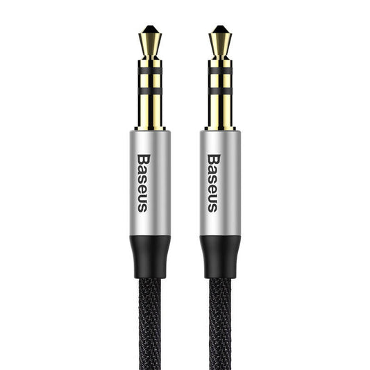 Baseus Yiven Audio Cable Cable 3.5 male Audio M30 1.5M Silver+ Black