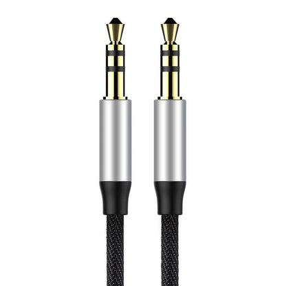 Baseus Yiven Audio Cable Cable 3.5 male Audio M30 1.5M Silver+ Black