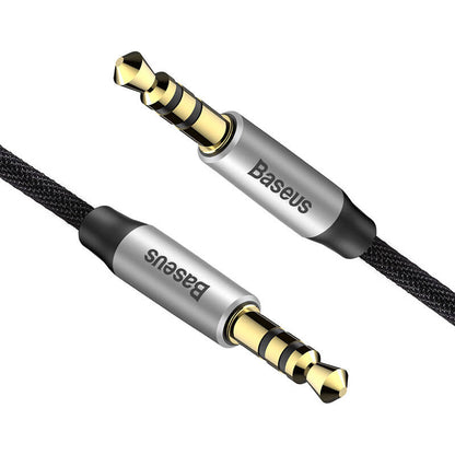 Baseus Yiven Audio Cable Cable 3.5 male Audio M30 1.5M Silver+ Black
