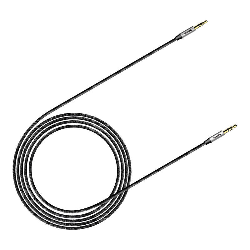Baseus Yiven Audio Cable Cable 3.5 male Audio M30 1.5M Silver+ Black