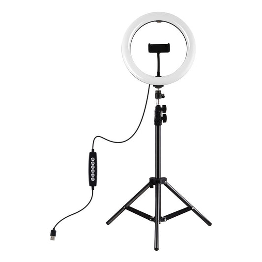 Puluz 1.1m tripod with RGBW LED lighting 26cm vlog / stream / smartphone PKT3044