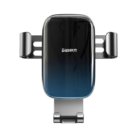 Baseus Glaze gravitational car holder for ventilation grid, aluminum (black)