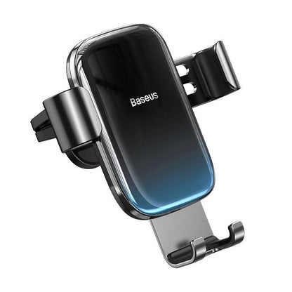 Baseus Glaze gravitational car holder for ventilation grid, aluminum (black)