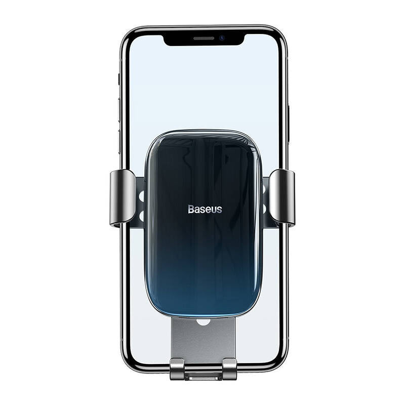 Baseus Glaze gravitational car holder for ventilation grid, aluminum (black)