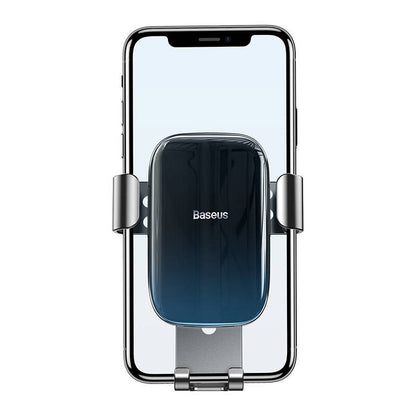 Baseus Glaze gravitational car holder for ventilation grid, aluminum (black)