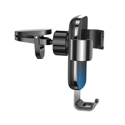 Baseus Glaze gravitational car holder for ventilation grid, aluminum (black)