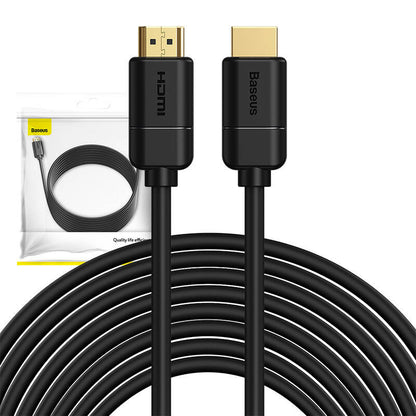 Baseus 2x HDMI 2.0 4K 30Hz Cable, 3D, HDR, 18Gbps, 8m (black)