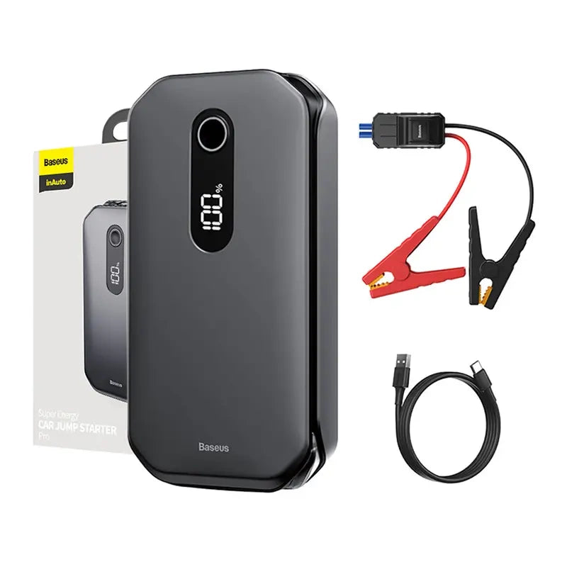 Baseus Super Energy Car Jump Starter 12000mAh, 1000A, USB (black)