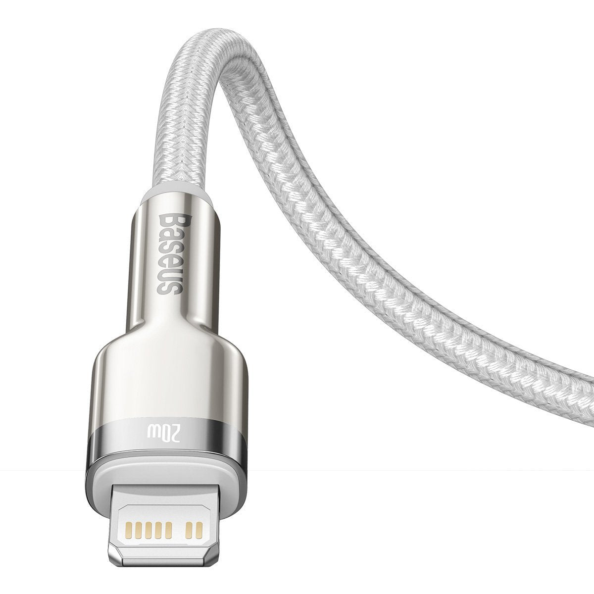 USB-C cable for Lightning Baseus Cafule, PD, 20W, 1m (white)