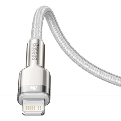 USB-C cable for Lightning Baseus Cafule, PD, 20W, 2m (white)