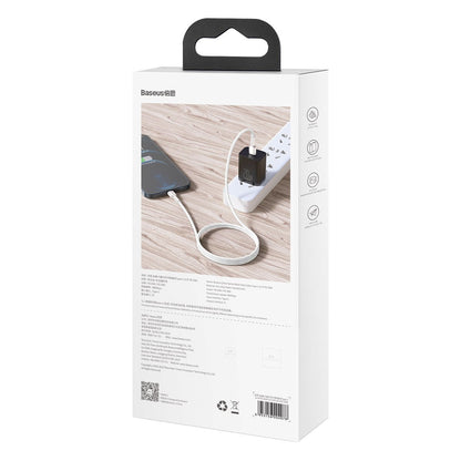 USB-C cable for Lightning Baseus Cafule, PD, 20W, 2m (white)