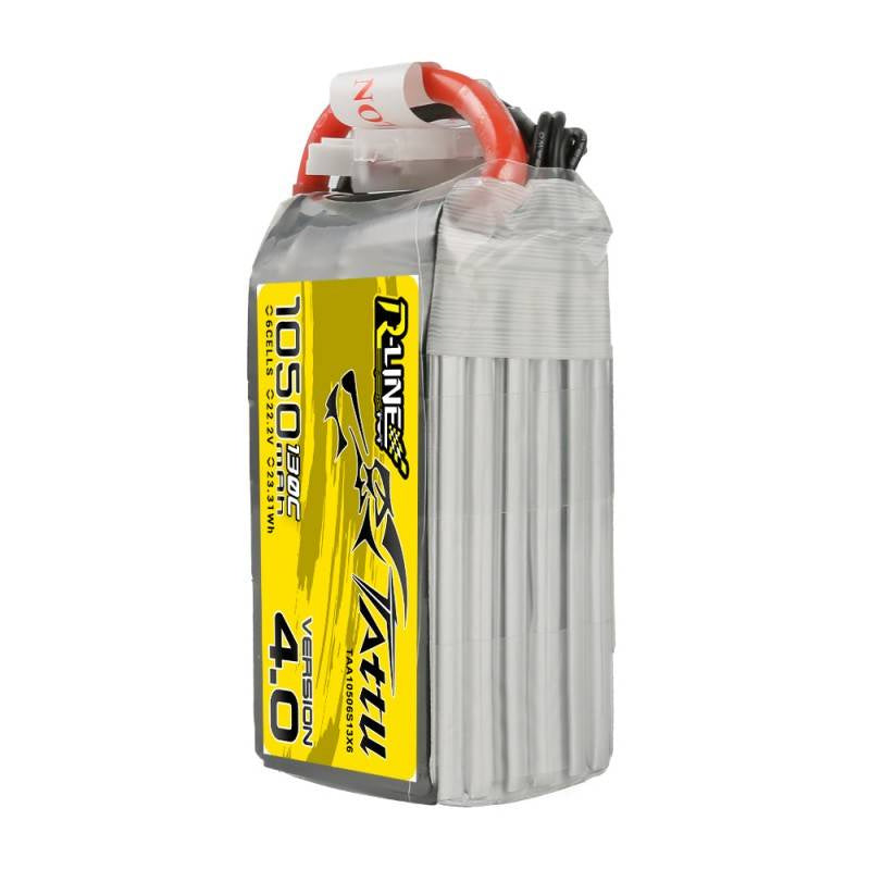 Tattu R-Line 4.0 1050mAh 22.2V 130C 6S1P XT60 Battery