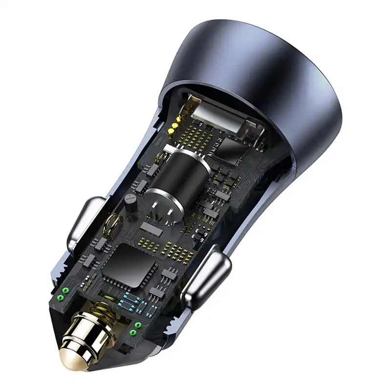Baseus Golden Contactor Pro Car Charger USB + USB-C, QC4.0+, PD, SCP, 40W (gray)