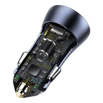 Baseus Golden Contactor Pro Car Charger USB + USB-C, QC4.0+, PD, SCP, 40W (gray)