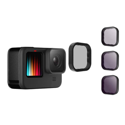 Telesin 8/16/32 ND filter set for GoPro Hero 9 / Hero 10 / Hero 11 / Hero 12 / Mini (GP-FLT-902)