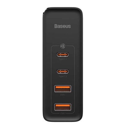 Travel Charger Baseus GaN2 Pro Quick  2x USB + 2x USB-C, 100W, EU (Black)
