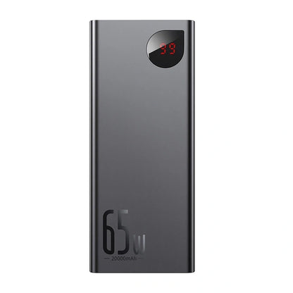 Powerbank Baseus Adaman Metal 20000mAh PD QC 3.0 65W 2xUSB + USB-C + micro USB (Black)
