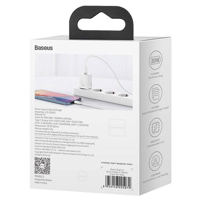 Quick Charger Baseus Super Si 1C 30W (white)