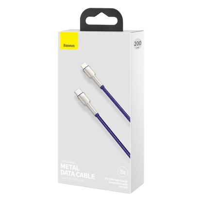 Baseus Cafule Series USB-C cable for Lightning, 20W, 2m (purple)