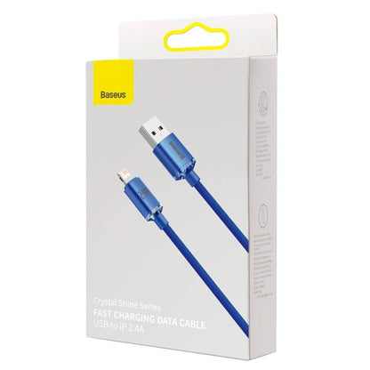 Baseus Crystal Shine cable USB to Lightning, 2.4A, 2m (blue)