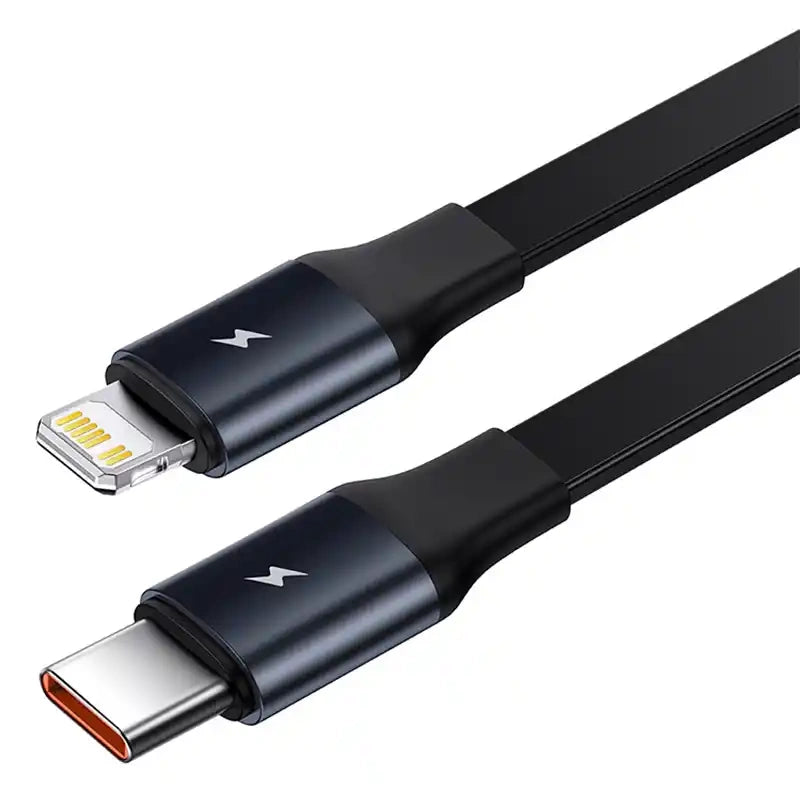 Car Charger Baseus Enjoyment with cable USB-C + Lightning 3A, 30W (Black)