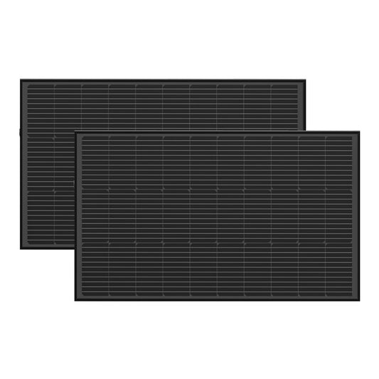 Photovoltaic panel set 2x EcoFlow 100W (rigid structure)