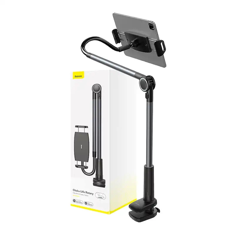 Phone / tablet rotary clip holder Baseus Otaku Life Rotary Pro (gray)