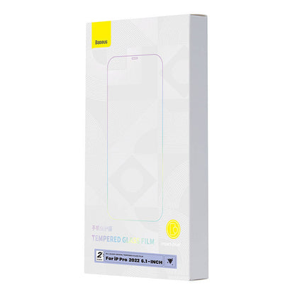 Baseus Crystal Tempered Glass 0.3mm for iPhone 14 Pro (2pcs)
