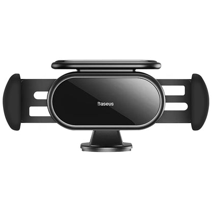 Solar Electric Car Phone Holder Baseus Steel Cannon Pro (Black)