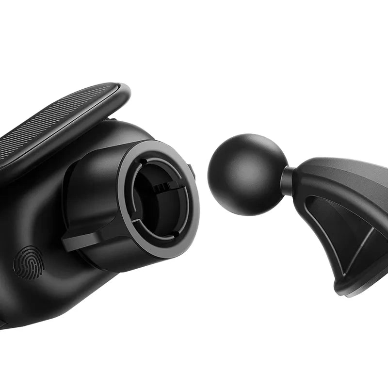 Solar Electric Car Phone Holder Baseus Steel Cannon Pro (Black)
