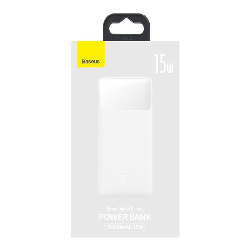 Powerbank Baseus Bipow 30000mAh, 15W (white)