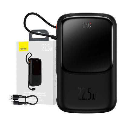 Powerbank Baseus Qpow PRO with cable, 10000mAh, 22.5W (Black)