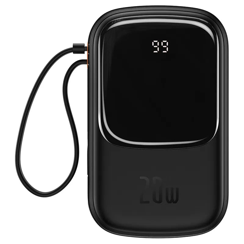 Powerbank Baseus Qpow PRO with Lightning cable, USB-C port and USB 20000mAh, 20W (Black)