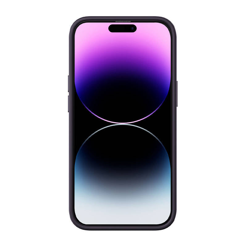 Baseus Liquid Silica Gel Case for iPhone 14 Pro (Elderberry)+ tempered glass + cleaning kit