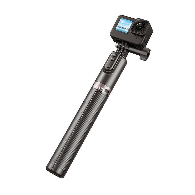 Selfie-stick TELESIN with tripod and remote control for GoPro / phones (130 cm)