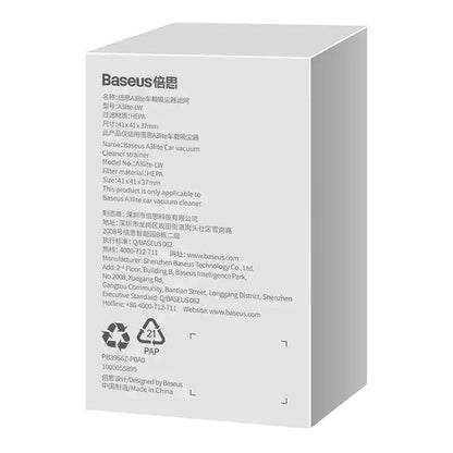 Baseus A3lite Car vacuum Cleaner filters 2 PCS (White)