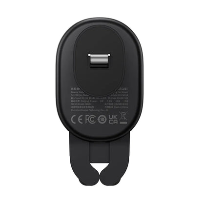 Stable Gravitational Wireless Charging Car Mount Baseus Pro 15W (black)