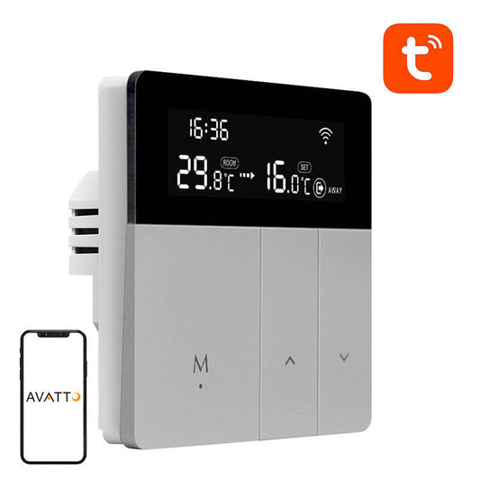 Avatto WT50 3A Wi-Fi smart DHW boiler thermostat TUYA